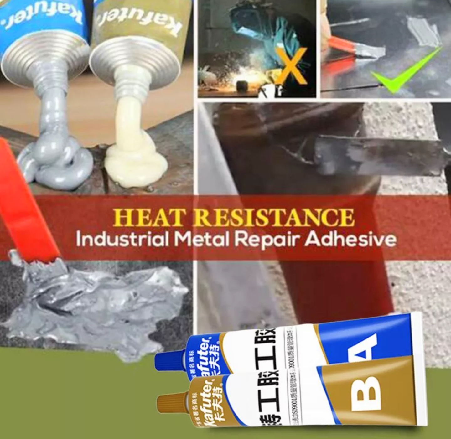 2 TUÝT KEO VÁ CÁC LỔ THỦNG VẾT NỨT VỠ SẮT KIM LOẠI INOX NHÔM ĐỒNG ĐA NĂNG CHỊU NHIỆT HÀNG CAO CẤP