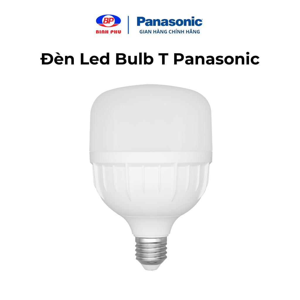 Đèn LED Bulb Trụ Trắng PANASONIC Type T, Đuôi E27, Công suất 20W/30W/40W ánh sáng trắng 6500K Siêu bền, tiết kiệm điện