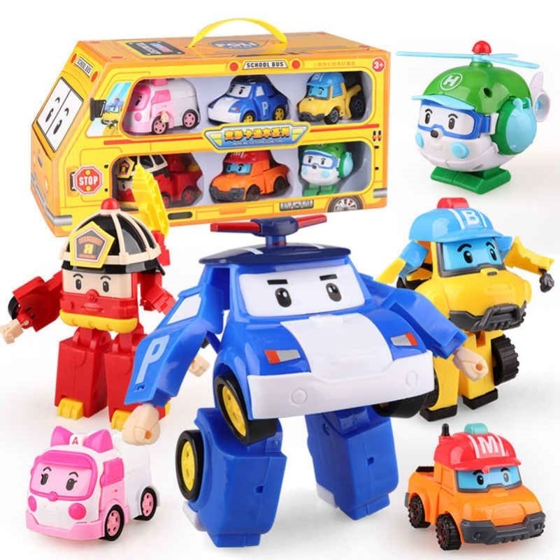 Bộ đồ chơi xe ô tô mô hình đủ loại cho trẻ em, set 8 xe ô tô poli mini đóng hộp đẹp thích hợp làm quà tặng cho bé