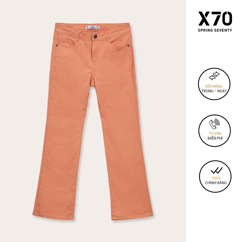 Quần Jean Nữ Trơn Kiểu Dáng Ổng Loe Thiết Kế Thời Trang X70 - 05610018