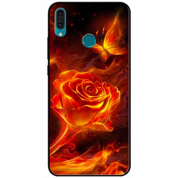 Ốp lưng dành cho Huawei Y9 2019 mẫu Hoa Hồng Lửa