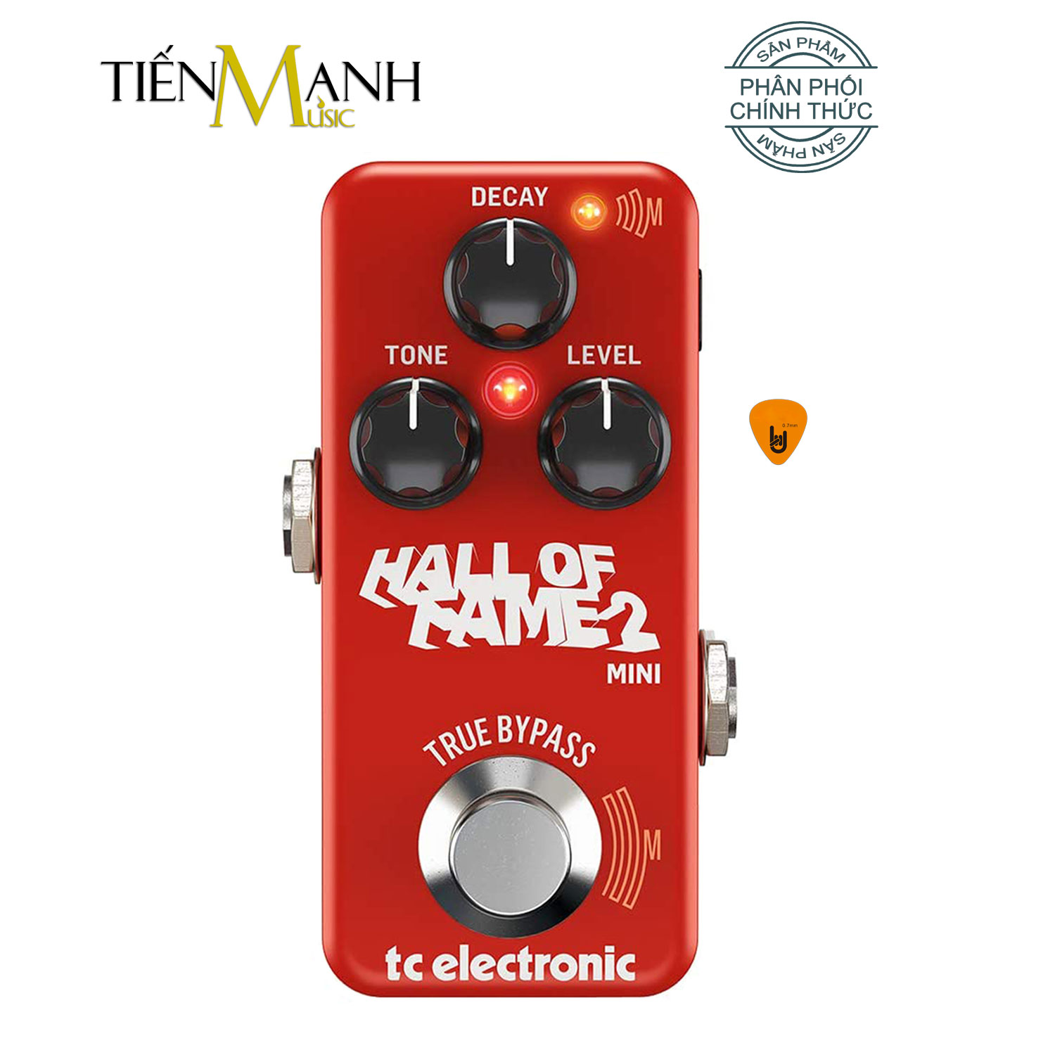 TC Electronic Hall of Fame 2 Mini Reverb Phơ Đàn Guitar - Bàn đạp Ghi-ta Bass Fuzz Effect Pedal Hàng Chính Hãng - Kèm Móng Gẩy DreamMaker