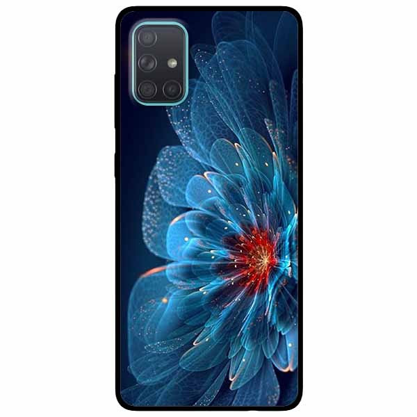 Ốp lưng dành cho Samsung A71 mẫu Mẫu Đơn Xanh Đỏ