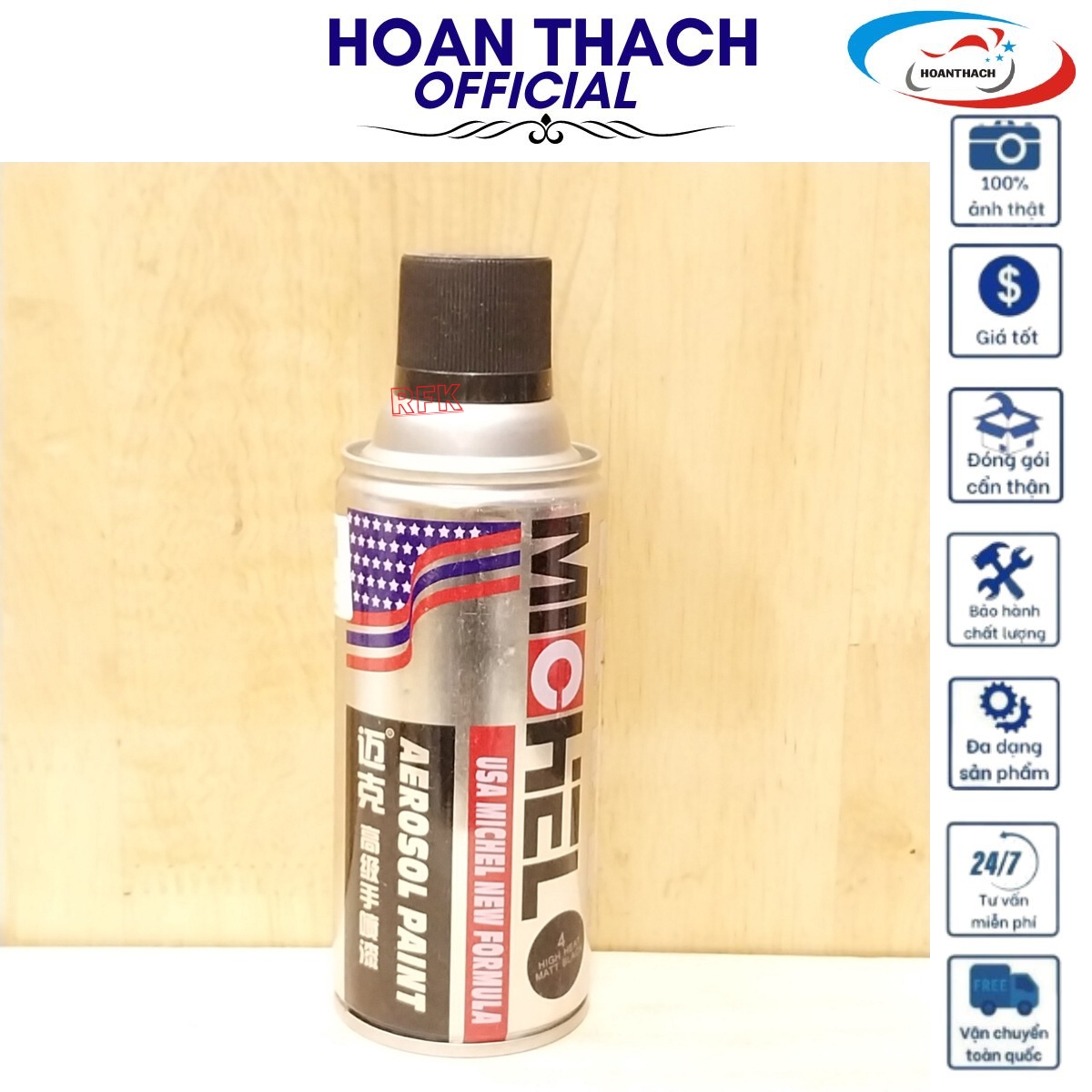 Sơn Chịu Nhiệt cho mọi dòng xe (Michel Aerosol Prait# 4 400Ml ) SP019559