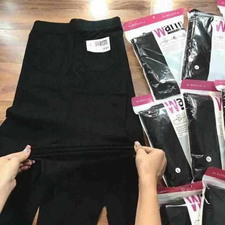 Quần warm loại 1 túi zip hồng