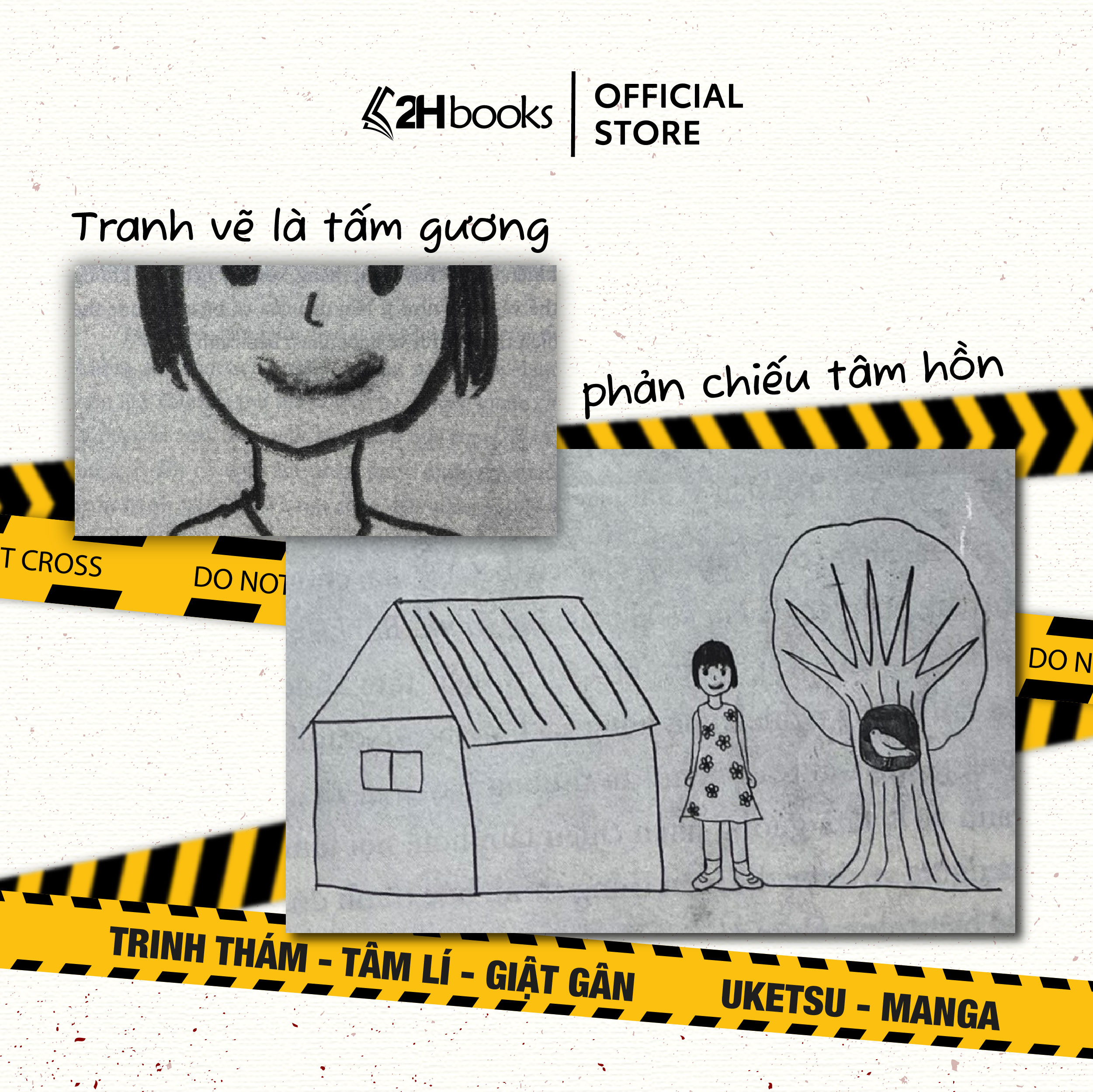 Sách-  Combo Ngôi Nhà Kỳ Quái và Bức Tranh Kỳ Quái của Uketsu, Tiểu Thuyết Trinh Thám Kinh Dị, Tặng kèm Bookmark và Bản Thiết Kế Các Ngôi Nhà- 2HBooks