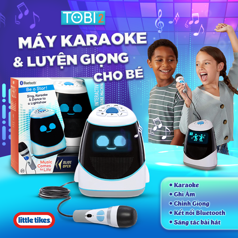 Đồ Chơi LITTLE TIKES Máy Karaoke Tobi Kết Nối Bluetooth Cho Bé 657566C