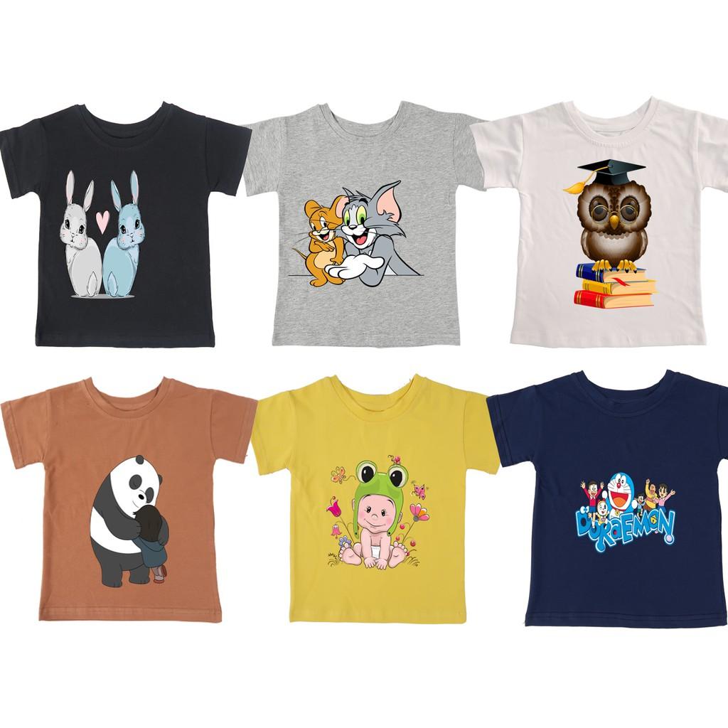 Áo thun trẻ em nam cotton 100% các màu : Mã 040