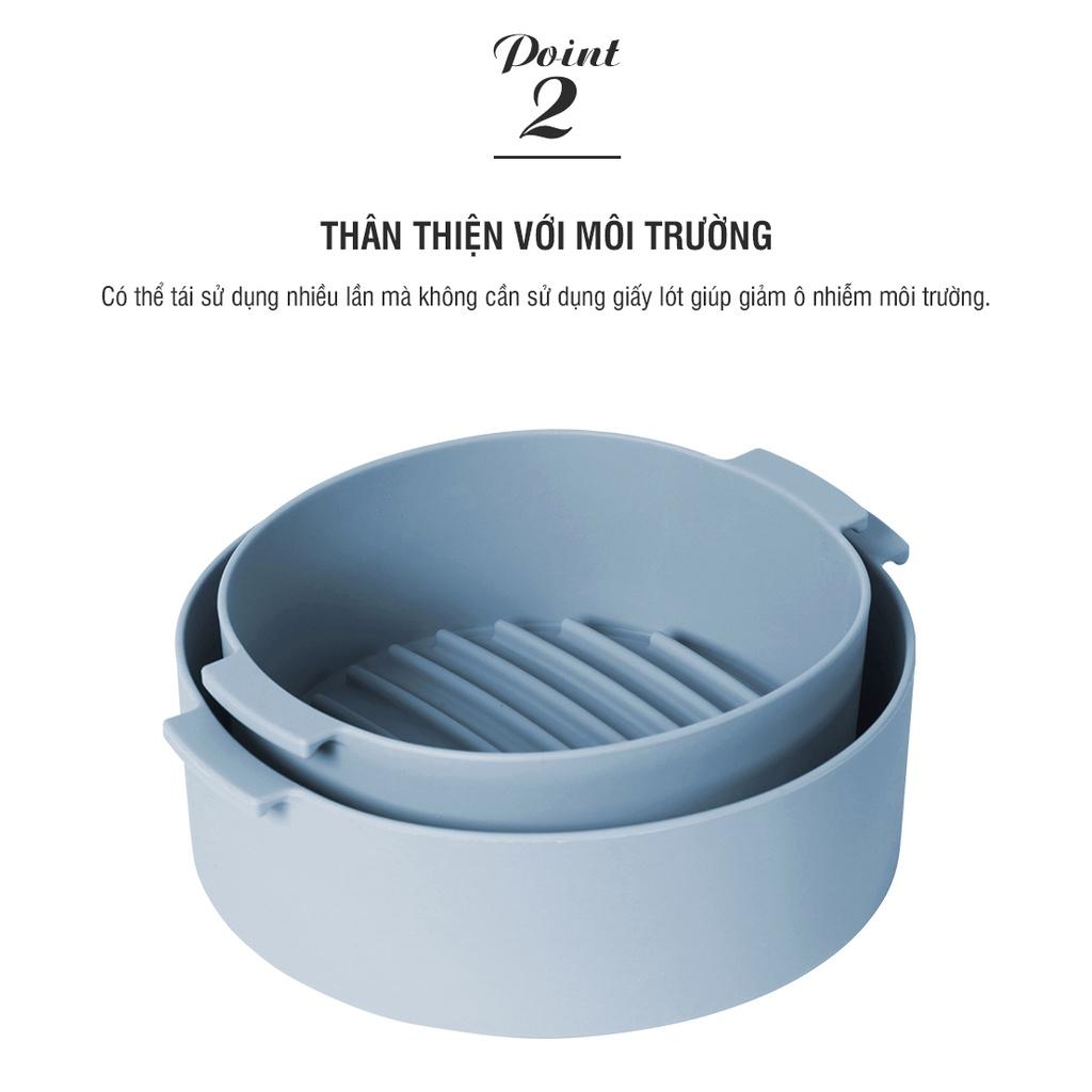 Khay Silicone Dành Cho Nồi Chiên Không Dầu 3.5L và lò vi sóng PROKI, Phụ Kiện Lò Nướng Nồi Chiên Không Khí Đa Năng