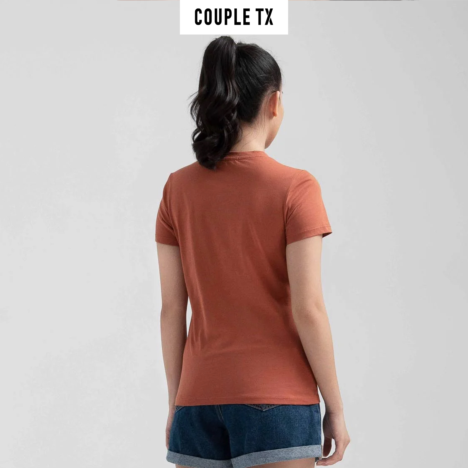 COUPLE TX - Áo Thun Nữ Slim Fit In Typo Good Things Take Time WTS 2221