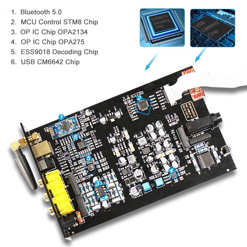 DAC X6 MKii, Bluetooth Kết nối Ampli, PC- DAC X6 MK2, Bluetooth 5.0