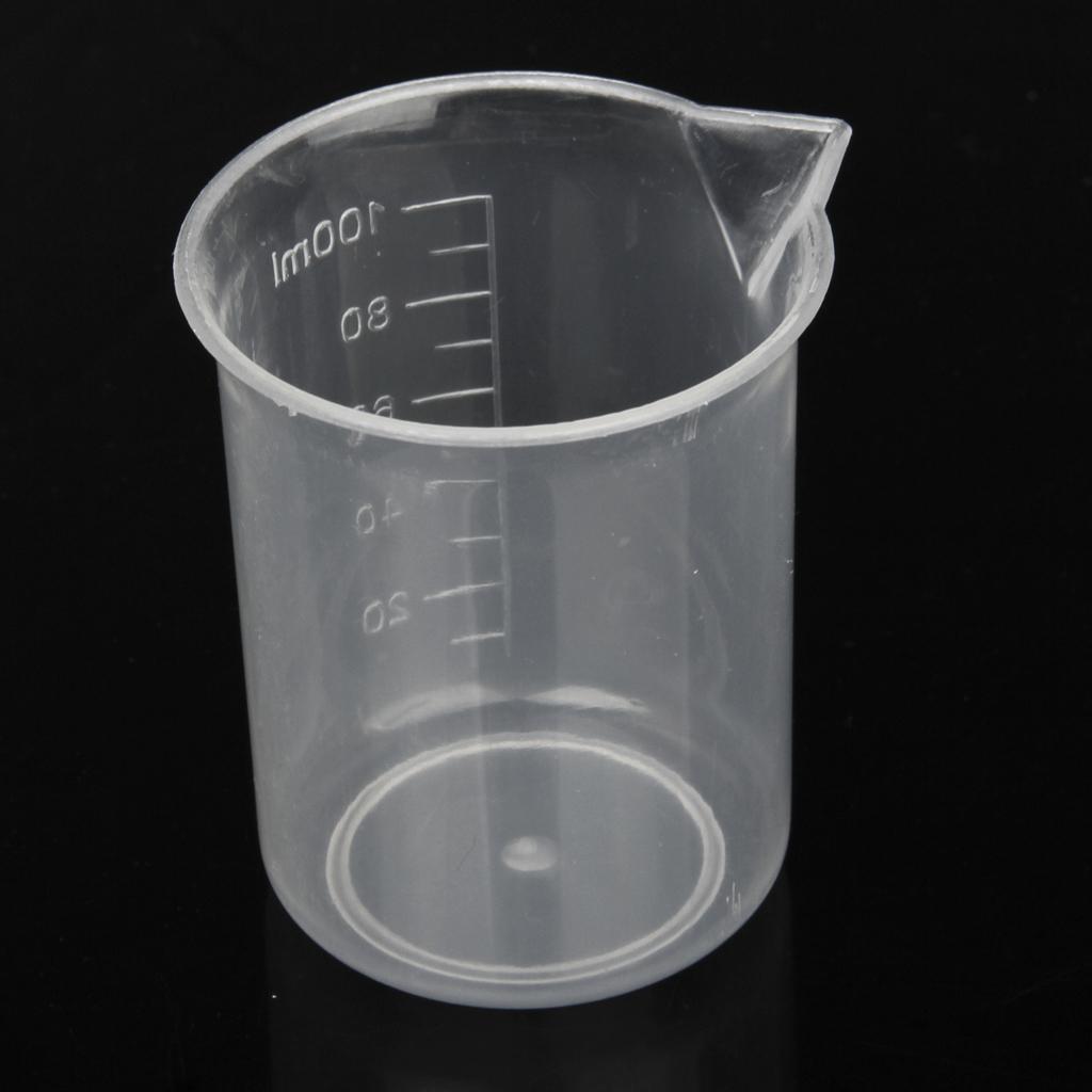 50/100/150/200/250/500ml Transparent Plastic Graduated Beaker