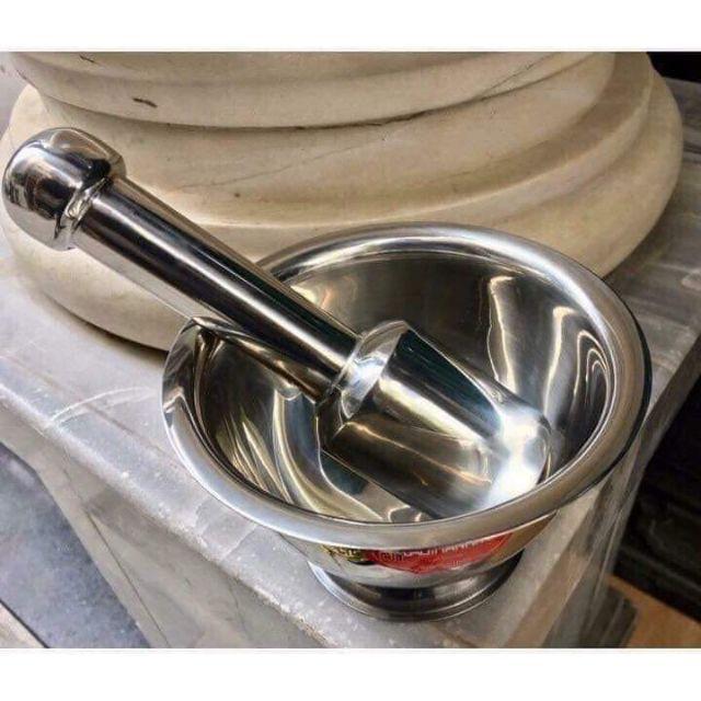 Bộ cối chày inox .