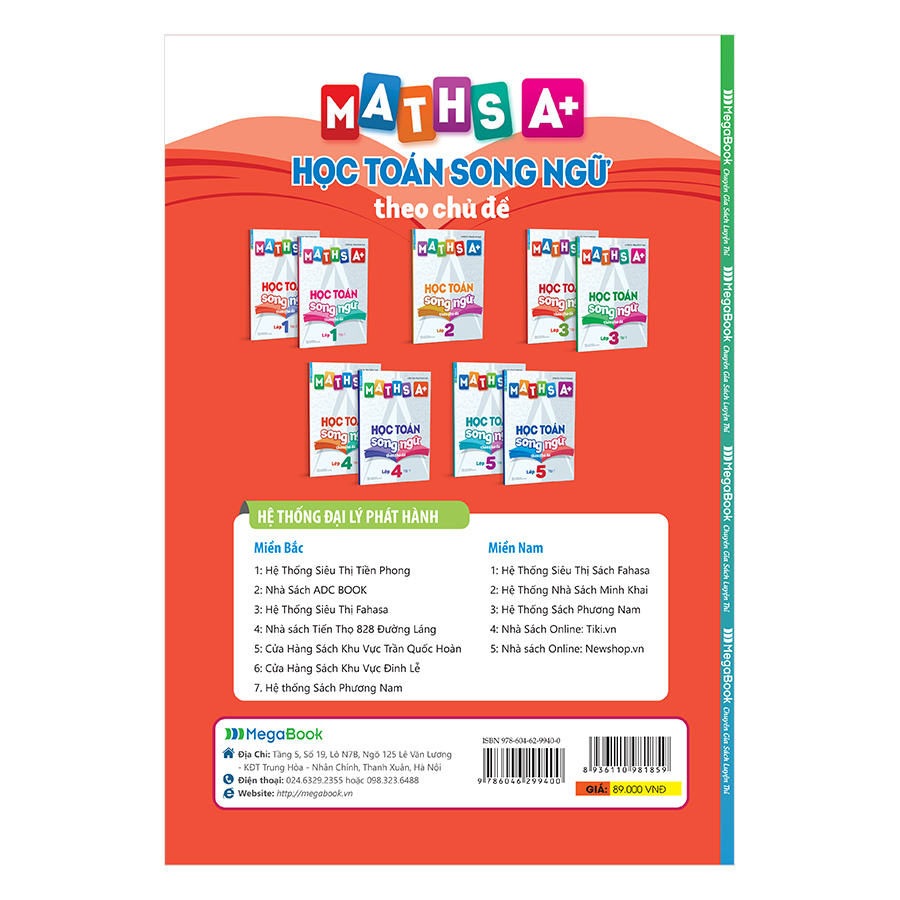 Maths A+ Học Toán Song Ngữ Theo Chủ Đề Lớp 3 (Tập 2)