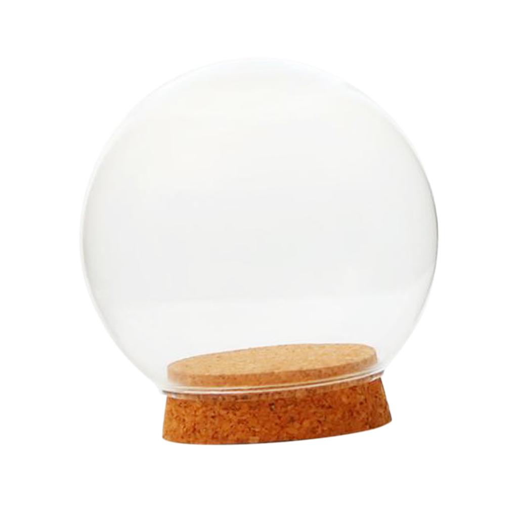 3x Glass Spherical Cover Landscape Terrarium Container Lid Vase Bottle 12cm