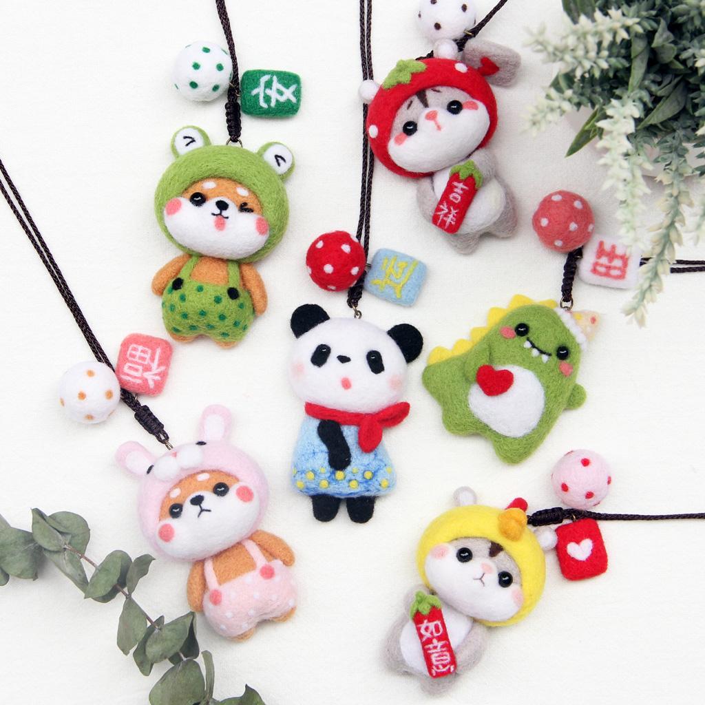 DIY Lovely Animal Needle Felting Kit for Beginners Kids