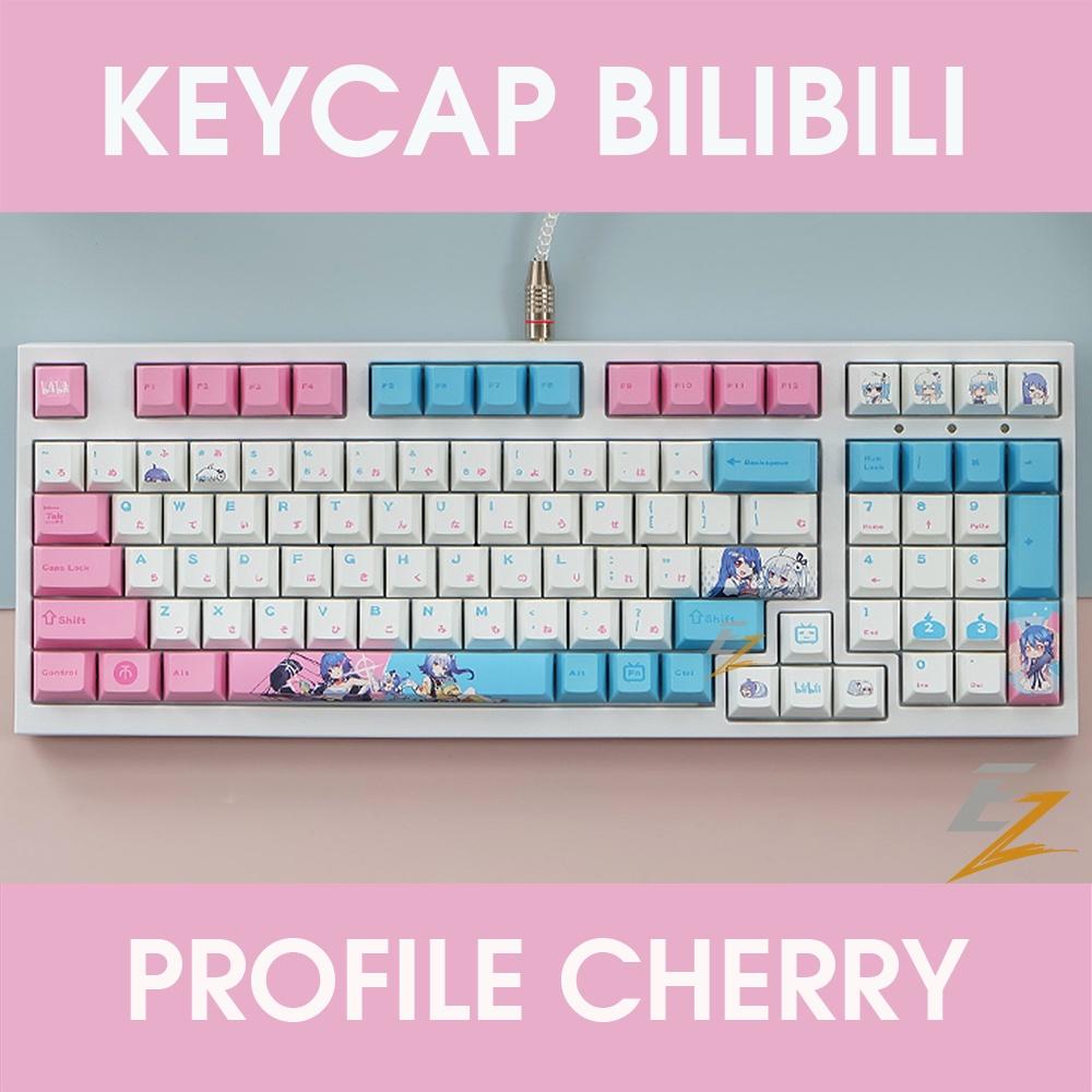 Keycap cho bàn phím Bilibili Thick PBT Cherry Profile 134 Phím | EZPC