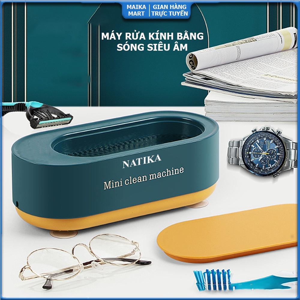 Máy Rửa Kính Mắt, Làm Sạch Trang Sức Bằng Sóng Âm Đa Năng Nhỏ Gọn Tiện Lợi - 45000Hz