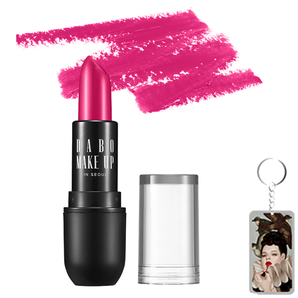 Son thỏi siêu lì chuẩn màu Dabo Make Up Real RouGe Matte Hàn Quốc No.101 (Magenta Pink) + Móc khoá