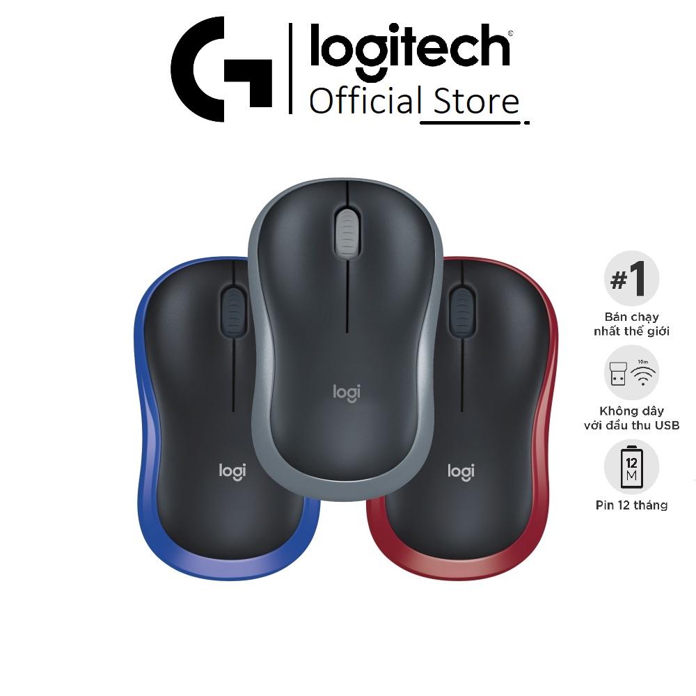 Chuột Logitech M185 không dây 1.000dpi - Hàng chính hãng