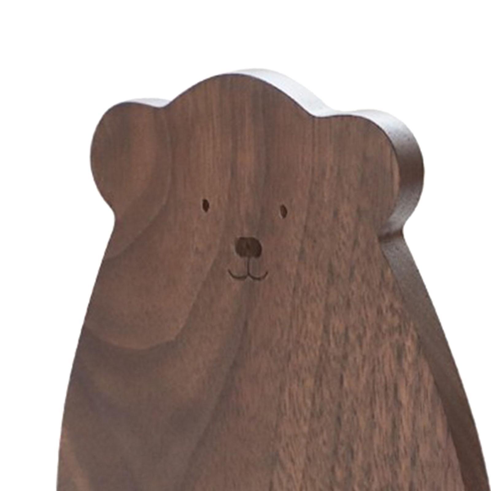 Wood Book Ends Bookshelf Holder Book Support Stopper Organizer for DVDs Room