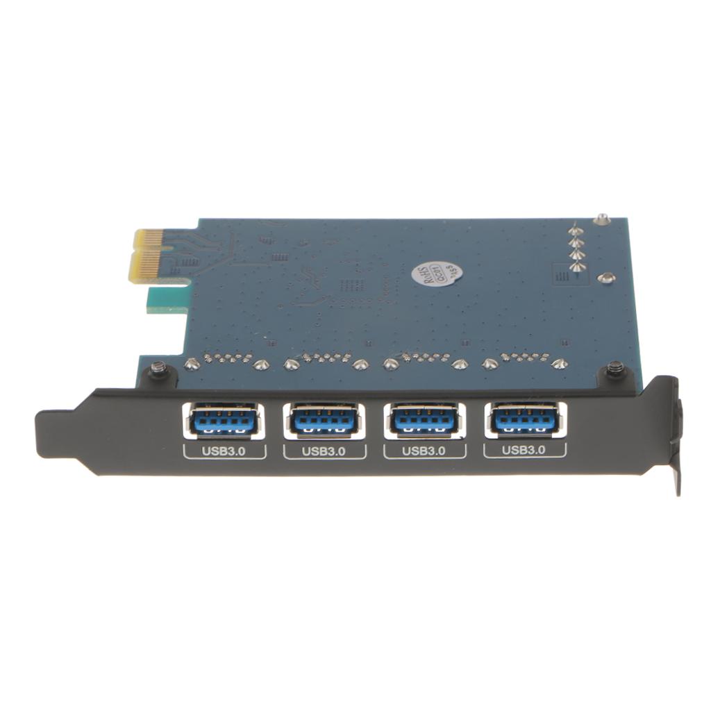 Express Card   to 4 Port Pci USB 3.0 Adapter Superspeed 5Gbps