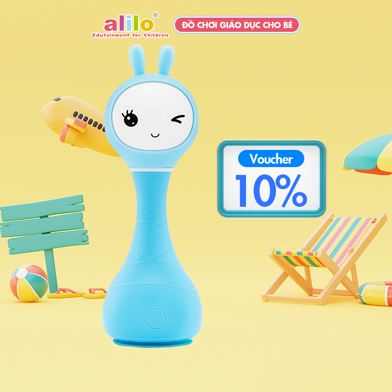 Lục lạc phát nhạc thông minh giáo dục cho bé Alilo Smarty R1 - Đồ chơi trẻ em, đồ chơi giáo dục sớm - Hàng chính hãng - Máy phát nhạc, kể chuyện cho bé, trợ lý giấc ngủ giúp bé ngủ ngon