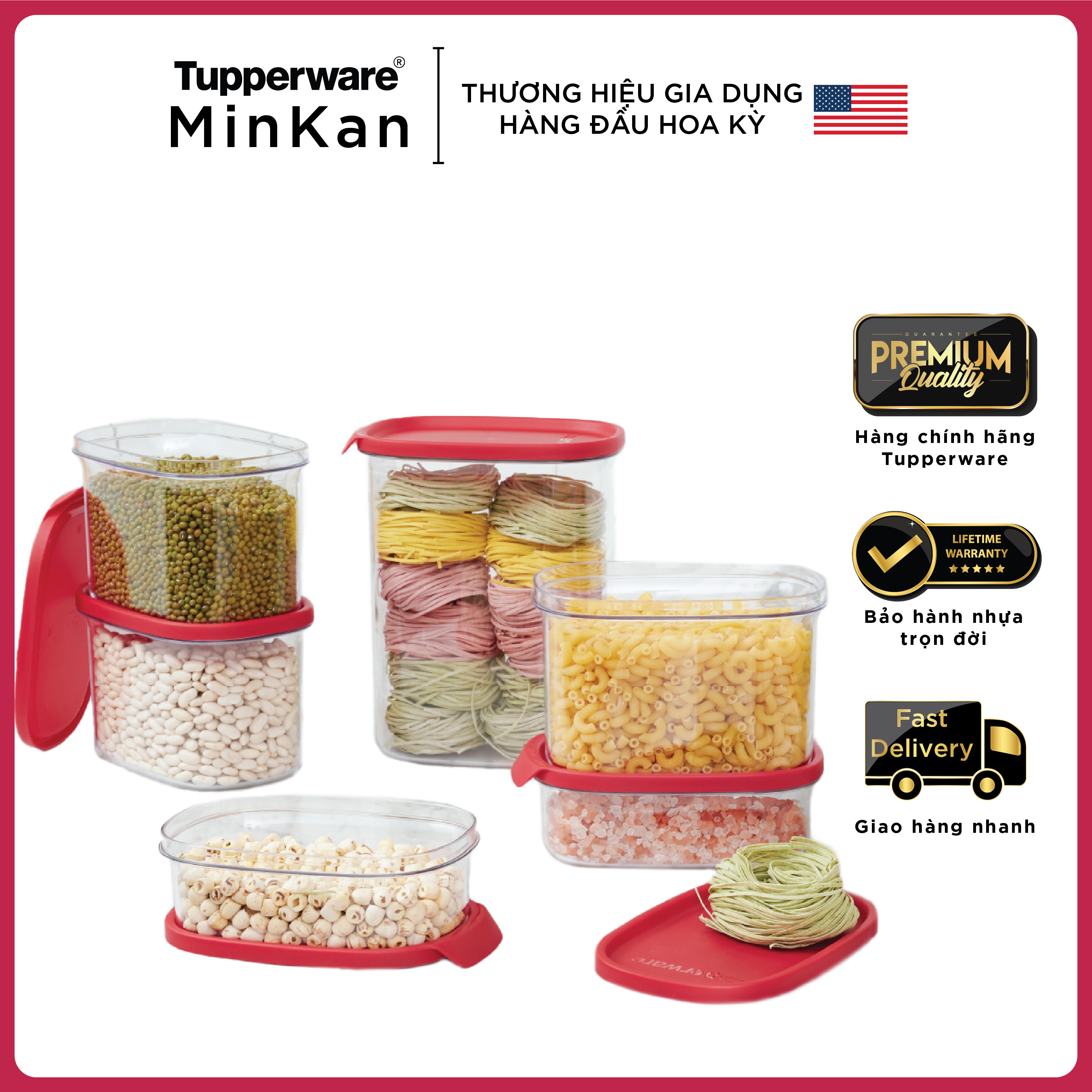 Bộ hộp BQTP Tupperware Ultra Clear