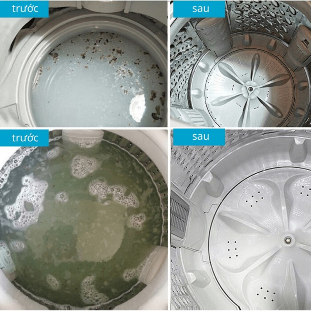 Viên Vệ Sinh Diệt Khuẩn, Khử Mùi Máy Giặt - Eco Washer Tab - KPTCHEM Hũ 10 và  20 viên