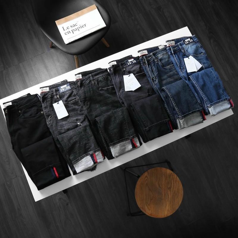 QUẦN JEAN NAM QUẦN BÒ NAM THỜI TRANG HÀNG MỚI VỀ VNXK QUẦN RIN CAO CẤP ỐNG ÔM HAIAN JEANS