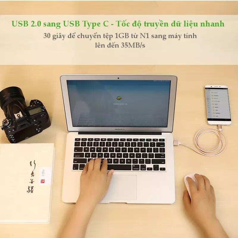 Ugreen UG20864US174TK 0.25M màu Hồng Dây USB 2.0 sang Type-C đầu nhôm dây bọc vinyl - HÀNG CHÍNH HÃNG