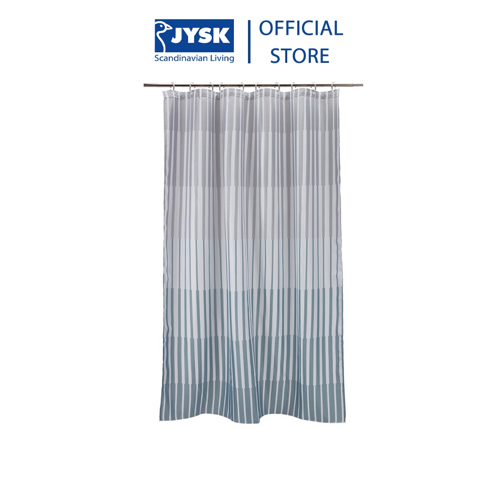 Rèm phòng tắm | JYSK Arentorp | polyester | xám | D200xR150cm