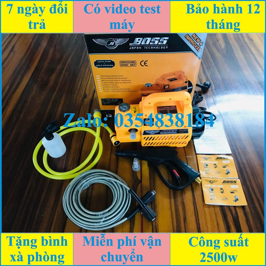MÁY RỬA XE ÁP LƯC CAO BOSS 2300W JAPAN CHÍNH HÃNG BẢO HÀNH 12 THÁNG NEW 100%