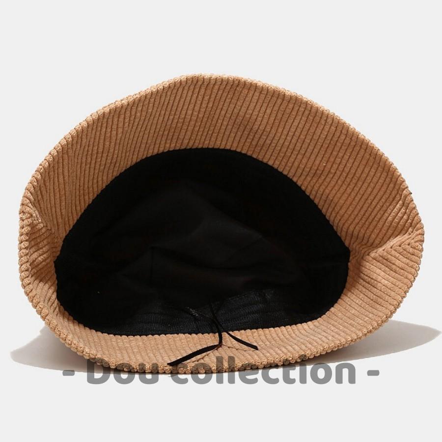 Mũ Nón Bucket Unisex Vành Ngắn Họa Tiết Đan Sọc Trơn Phong Cách Hàn Quốc - Chất Liệu Nhung - Mã NV016