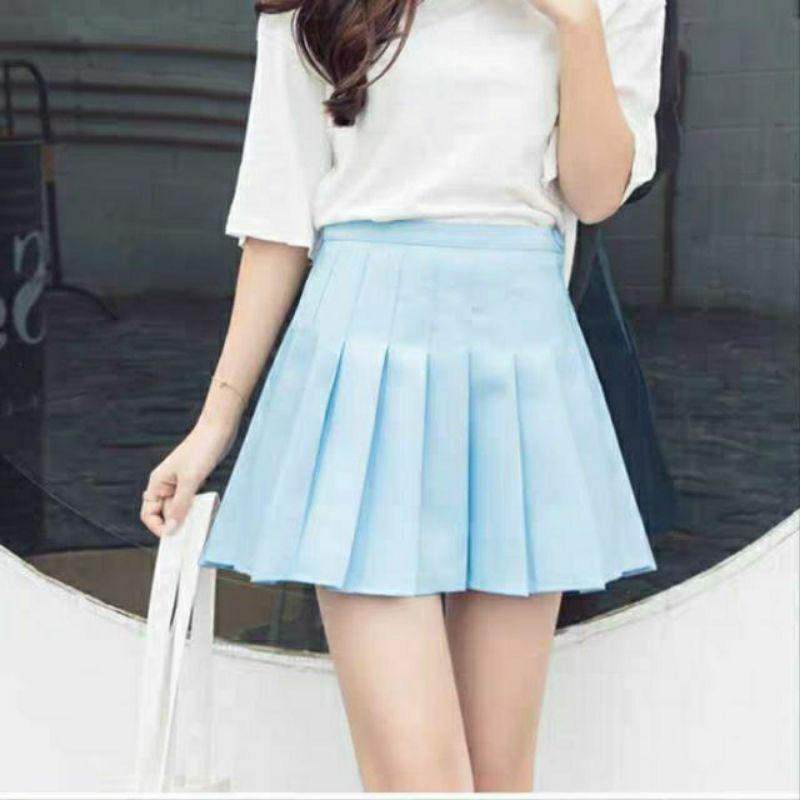 Chân váy tennis xanh mint siêu yêu