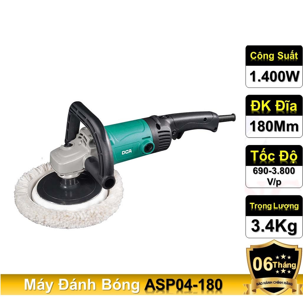 Máy đánh bóng ASP04-180 thương hiệu DCA, công suất 1400W