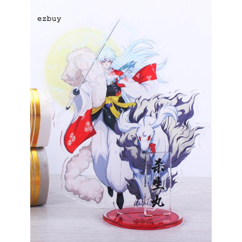 Vibrant Color Desktop Inuyasha Standing Anime Collection Inuyasha Stand Figure Vivid Expression for Decor