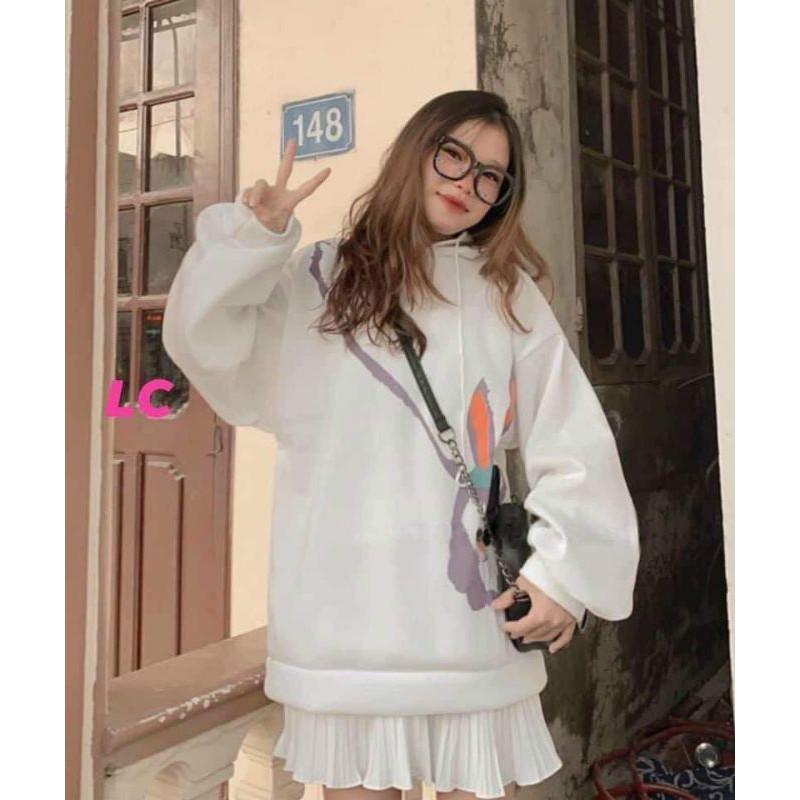 Áo hoodie nữ phong cách Korea 2021
