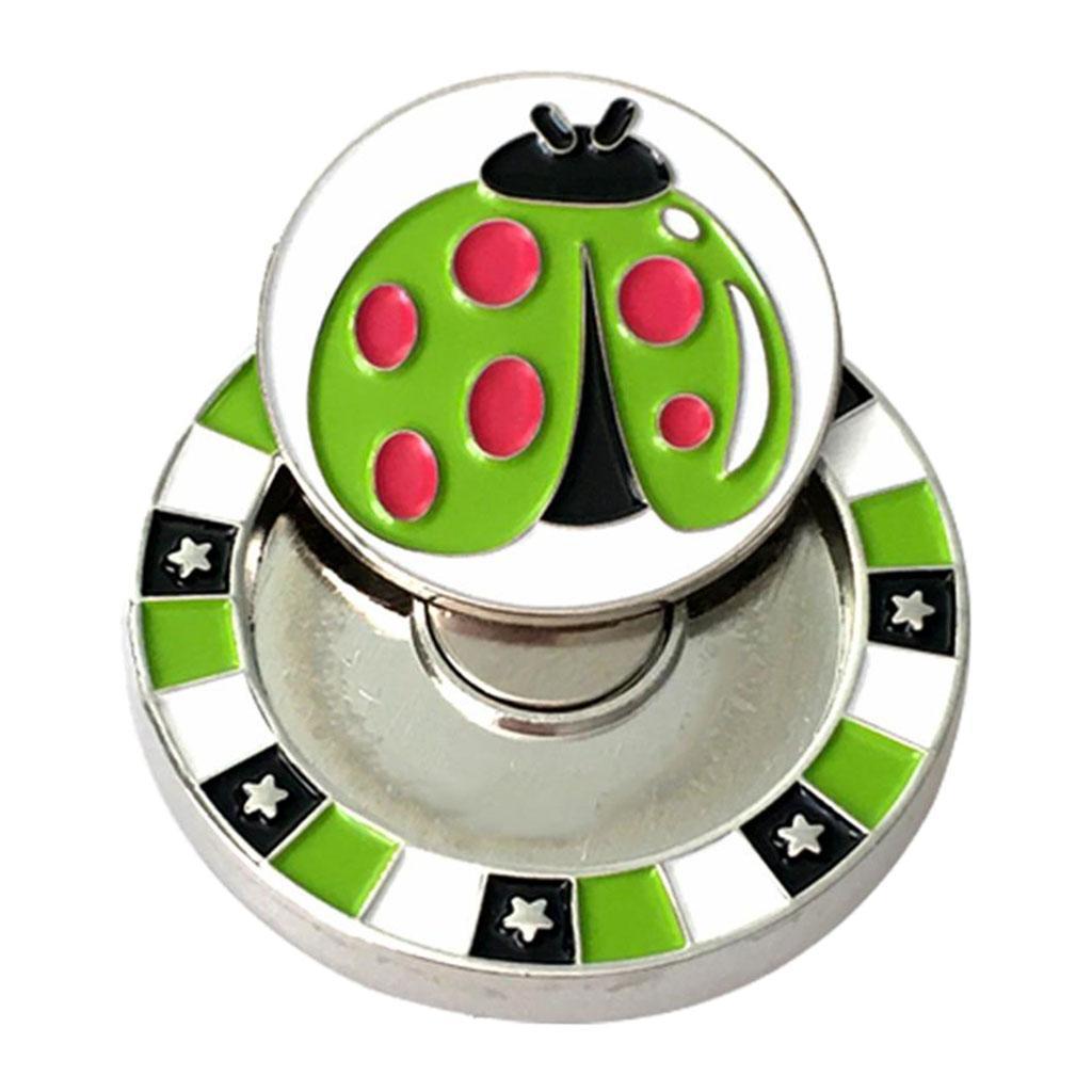 Golf Cap Clip Ball Marker Zinc Alloy Golfer Training Aid