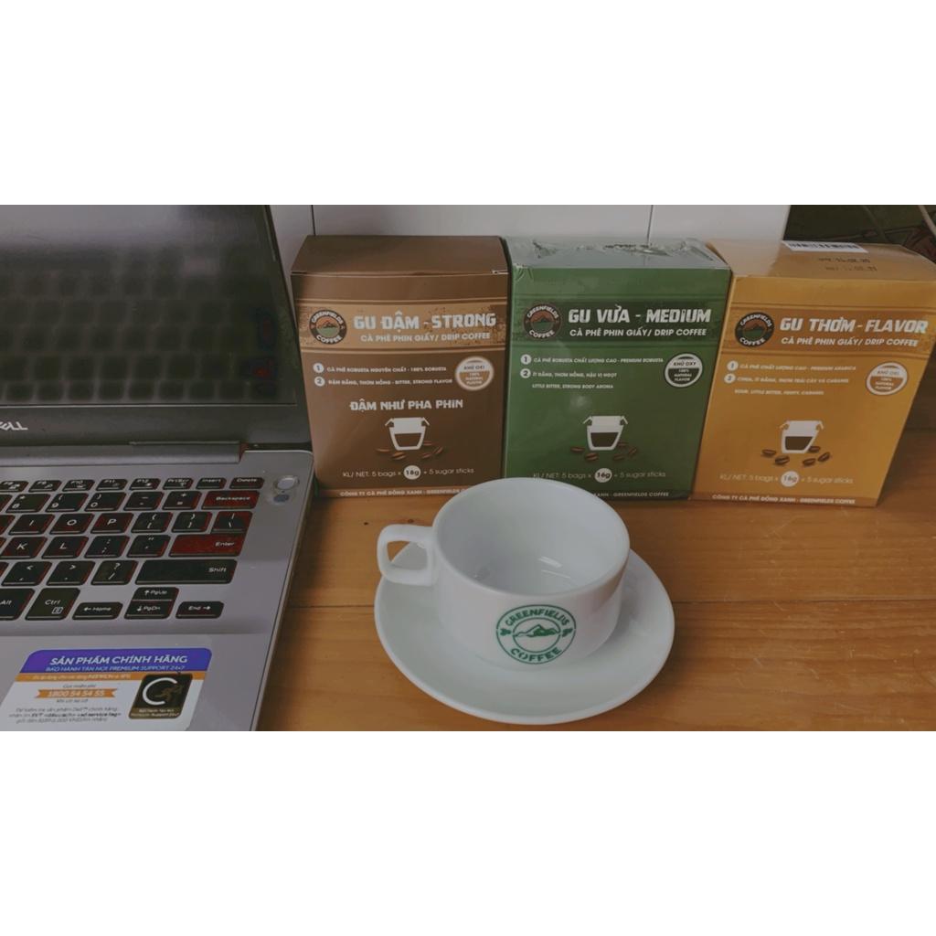Bộ ly sứ Espresso Greenfields Coffee