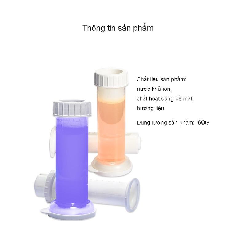 Gel khử mùi bồn cầu hương thơm hoa, thơm ngát mùi hoa, 1 cây bơm 14 hoa