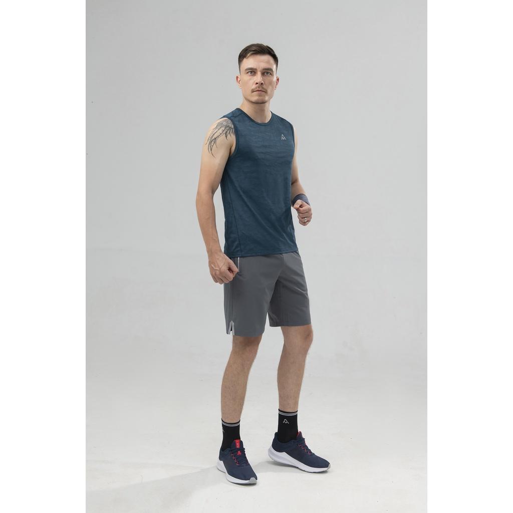 Áo Tanktop - Ba Lỗ thể thao nam AM TTM211 lưới, vân dập Sport1