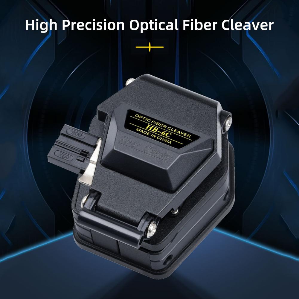 HB-6C Optical Fiber Cleaver Cable Cutting Tool High Precision Optical Fiber Cleaver Stable Angle Stainless Steel Slides