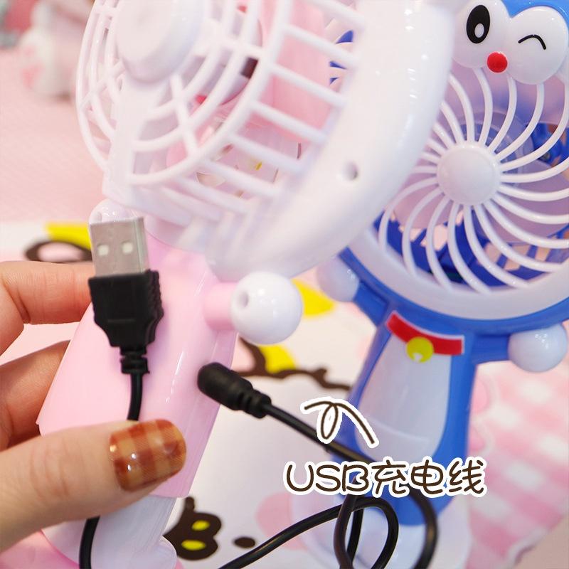 Quạt cầm tay CS093-2 có chân đế Cổng sạc USB