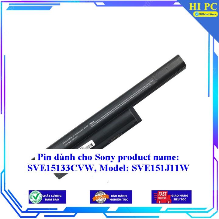 Pin dành cho Sony SVE15133CVW  Model: SVE151J11W - Hàng Nhập Khẩu