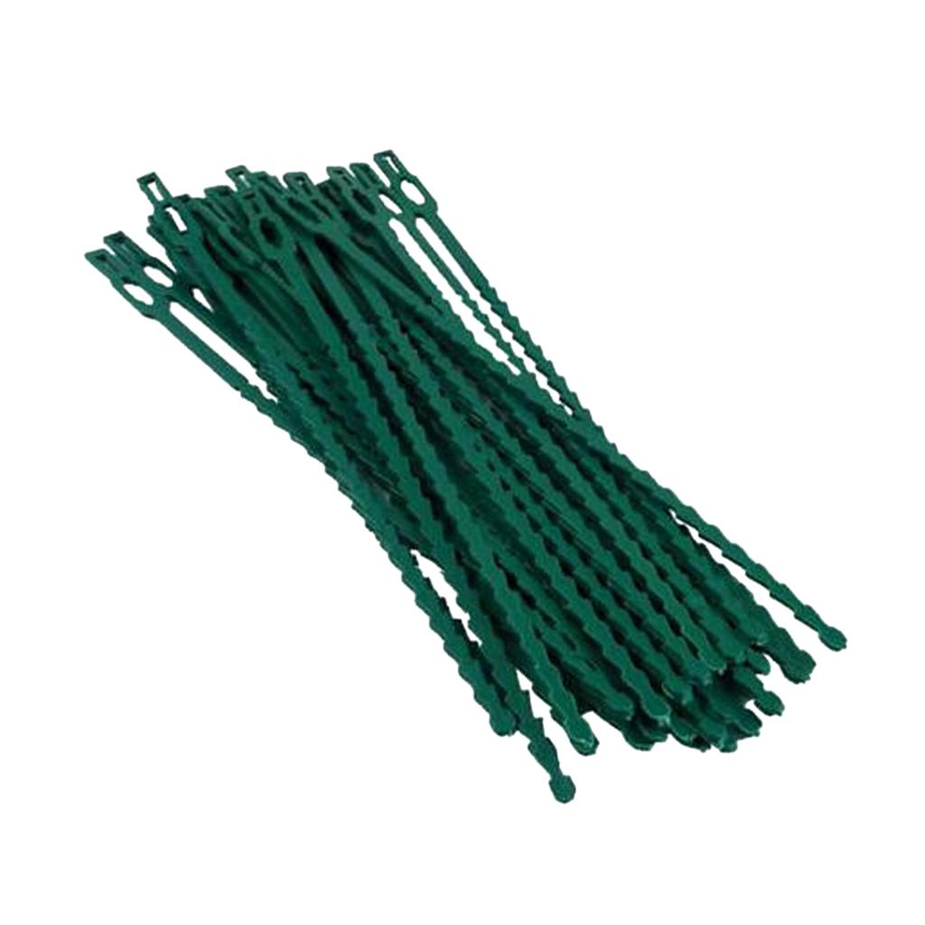 2xGarden Plant Tie Plastic Reusable Ties Tree Climbing Support Garden Tie 23CM