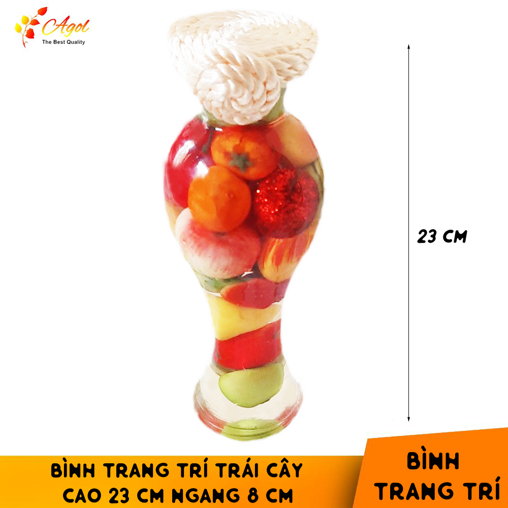 Bình trang trí trái cây loại trung (cao 23 cm * ngang 8 cm)