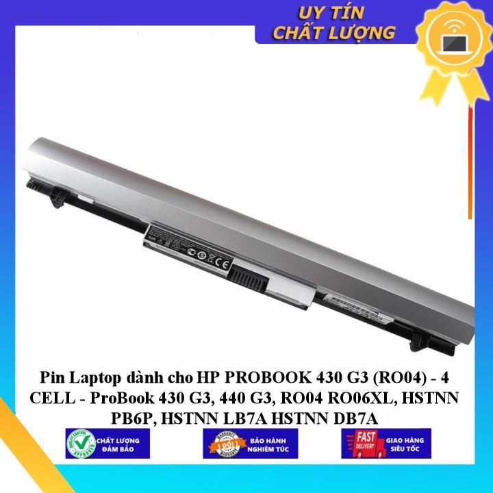 Pin Laptop dùng cho HP PROBOOK 430 G3 ProBook 430 G3 440 G3 RO04 RO06XL HSTNN PB6P HSTNN LB7A HSTN - Hàng Nhập Khẩu MIBAT689
