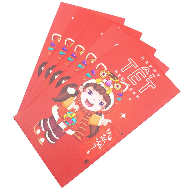 Bộ 5 Bao Lì Xì Tết Giáp Thìn - Futurebook L380 - Vạn Sự Như Ý