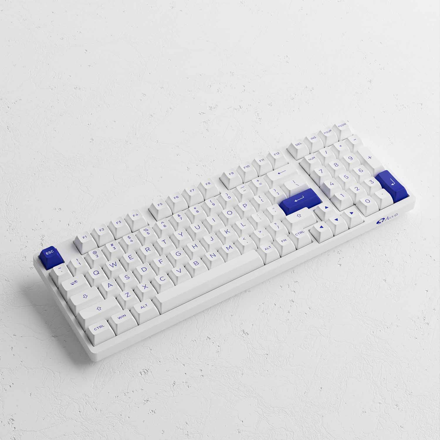 Bàn phím cơ AKKO 3098N Multi-modes Blue On White